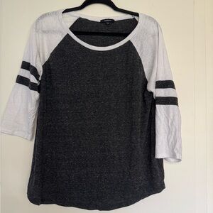 Women’s Raglan Baseball Tee Plus Size 2X 3/4 Sleeve